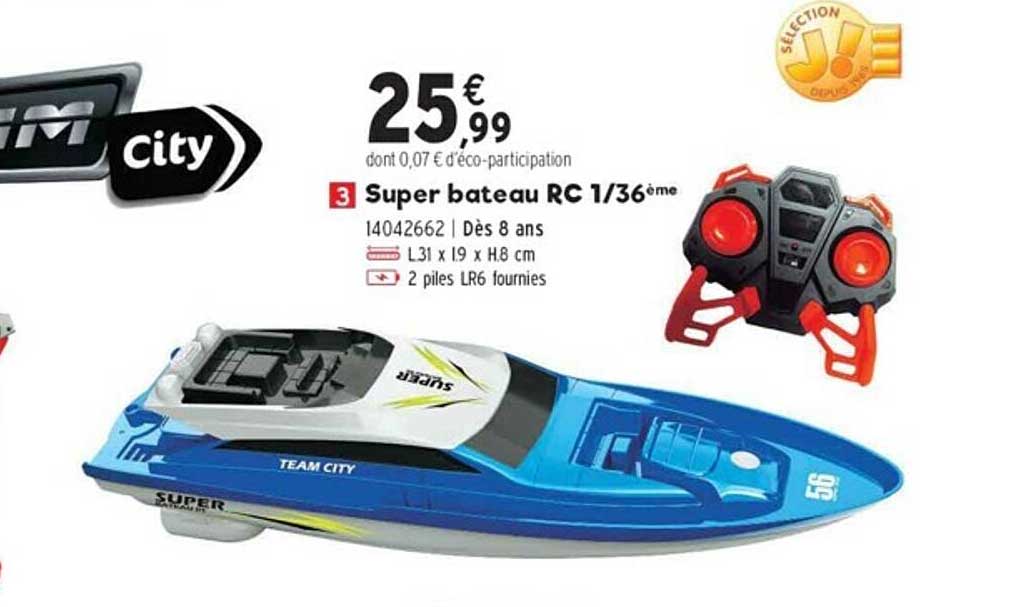 super bateau rc 1-36