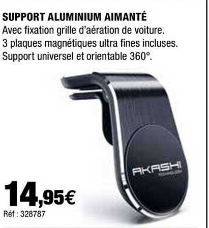 Support Aluminium Aimanté
