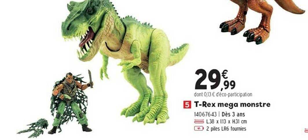t-rex mega monstre