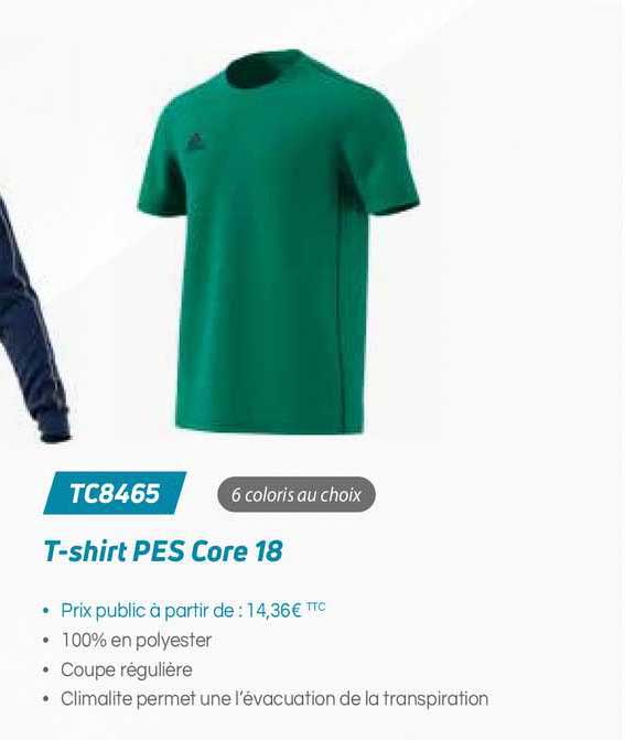 t-shirt pes core 18 tc8465