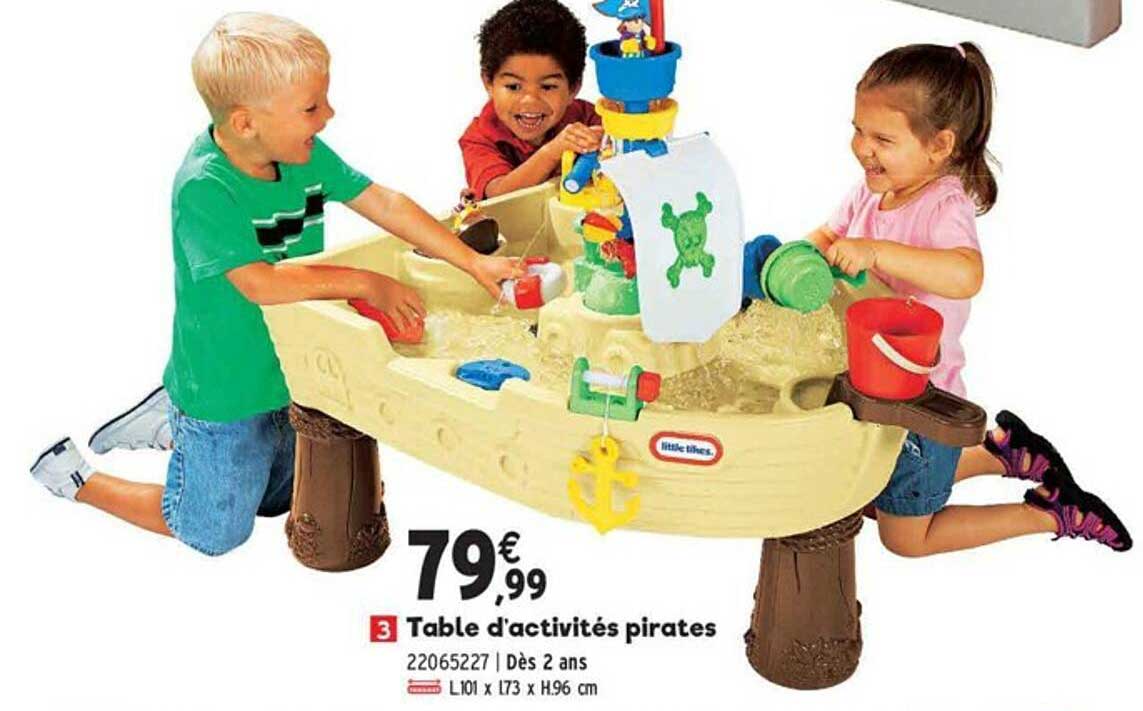 table d'activites pirates