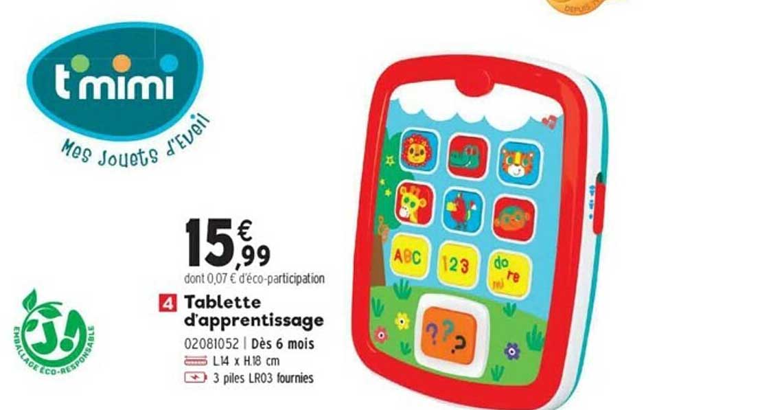 tablette d'apprentissage