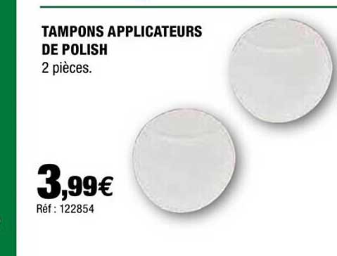 tampons applicateurs de polish