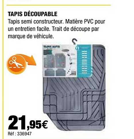 tapis decoupable