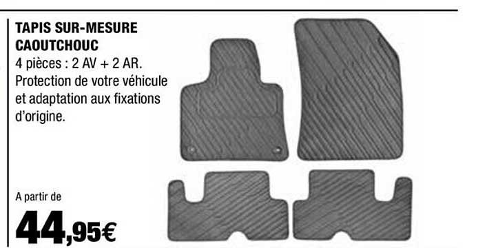 tapis sur-mesure caoutchouc