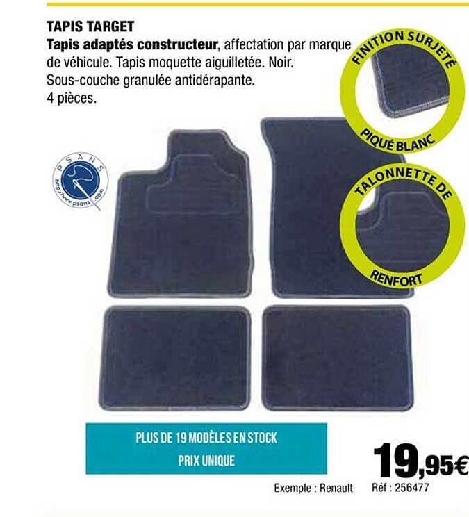 tapis target tapis adaptes constructeur