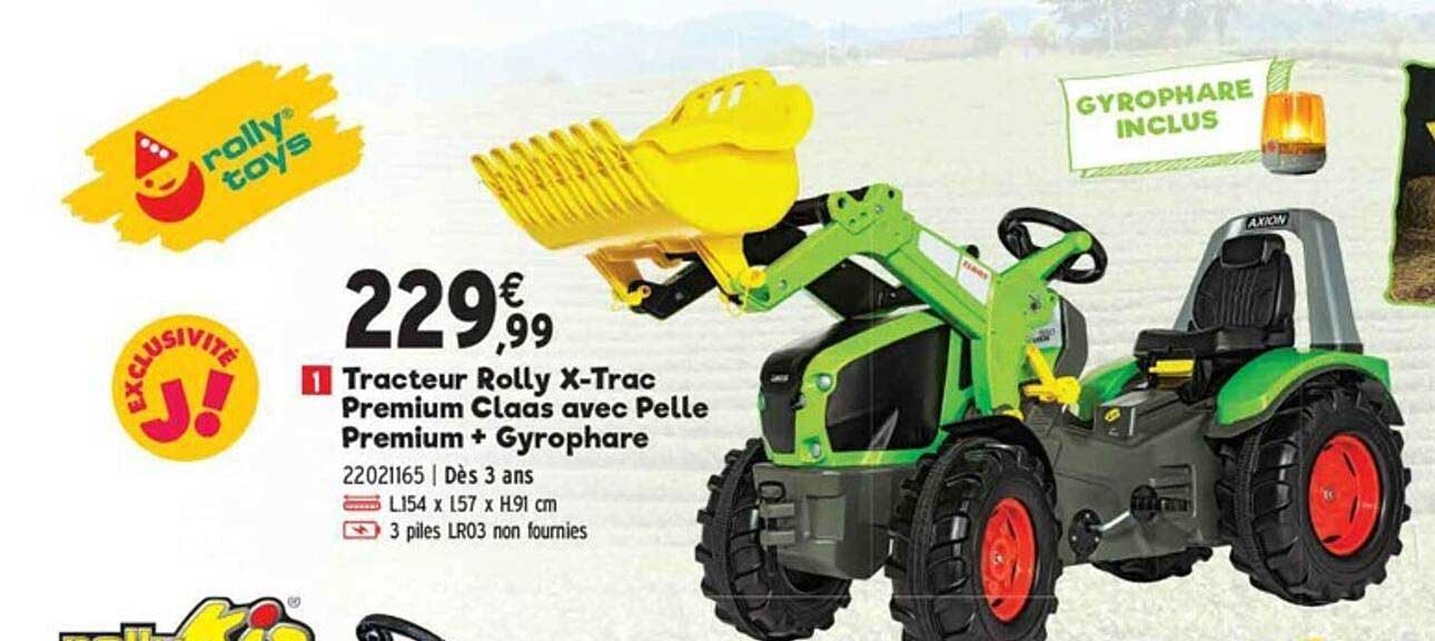 tracteur rolly x-trac premium claas avec pelle premium + gyrophare