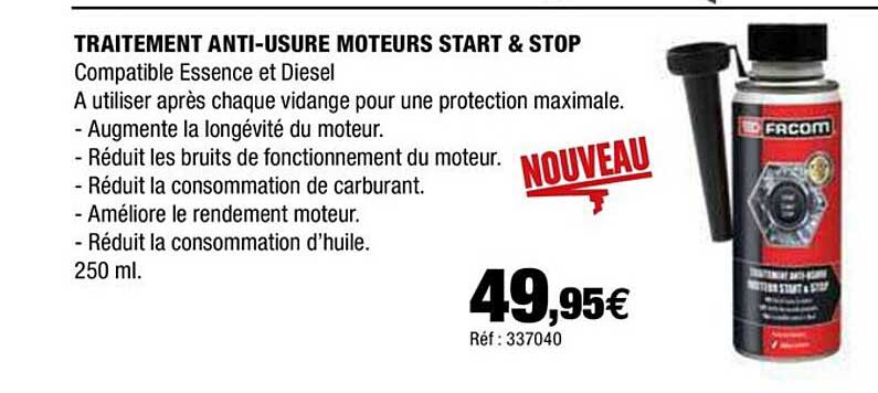 traitement anti-usure moteurs start & stop facom