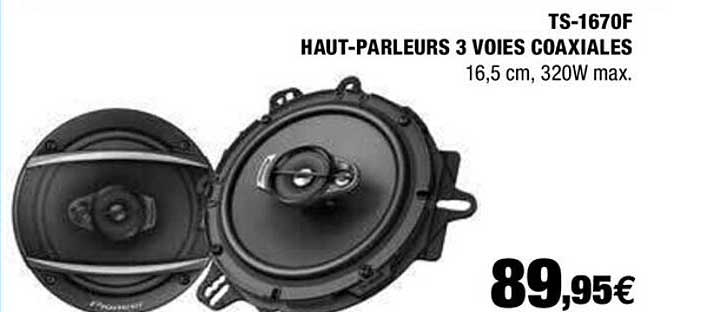 ts-1670f haut-parleurs 3 voies coaxiales