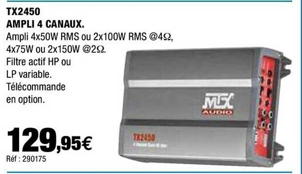 tx2450 ampli 4 canaux