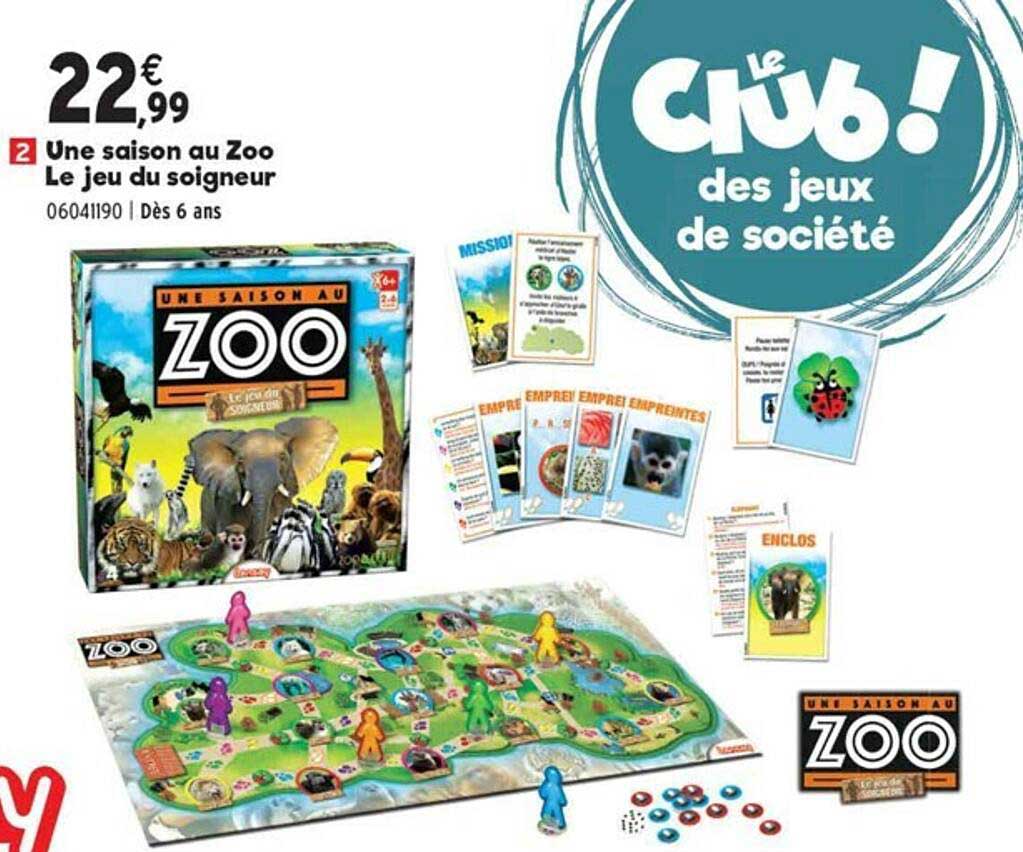une saison au zoo le jeu du soigneur