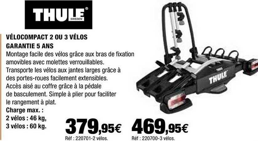 vélocompact 2 ou 3 vélos garantie 5 ans