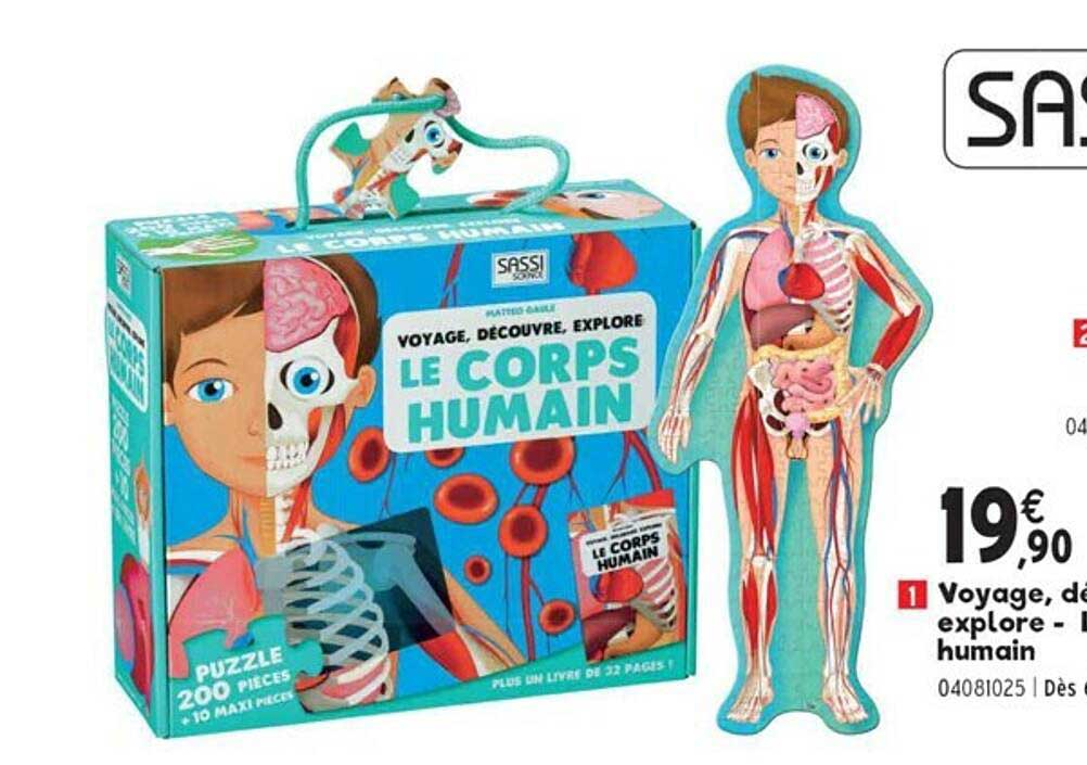 voyage, decouvre, explore le corps humain