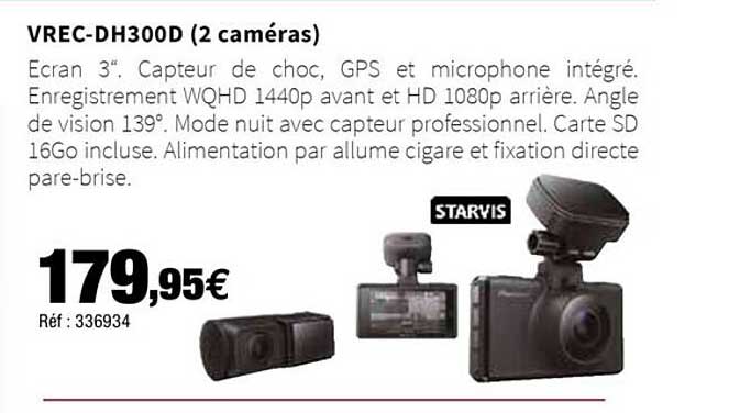 vrec-dh300d (2 caméras)