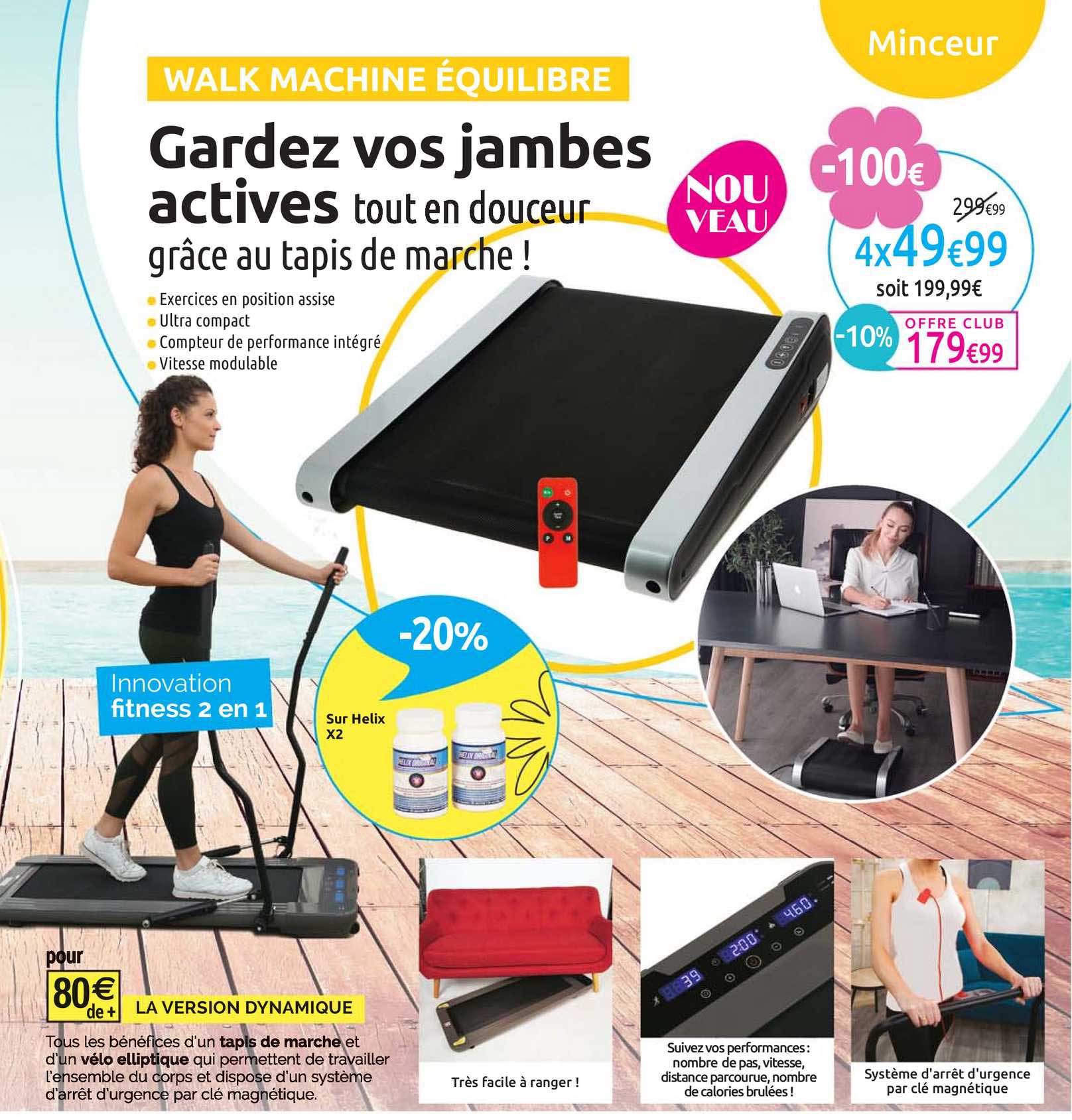 walk machine équilibre