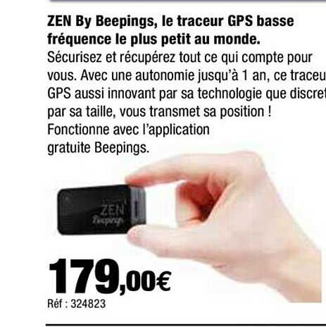 zen by beepings, le traceur gps basse fréquence le plus petit au monde