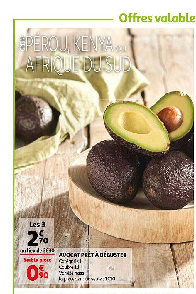 avocat prêt à déguster