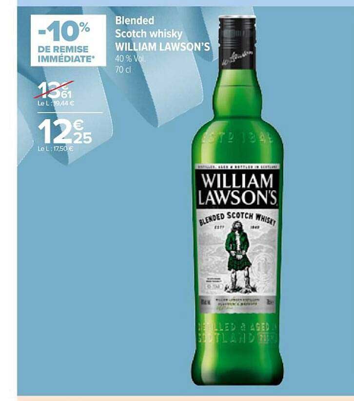 blended scotch whisky william lawson's