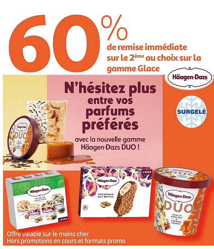 la gamme glace häagen-dazs