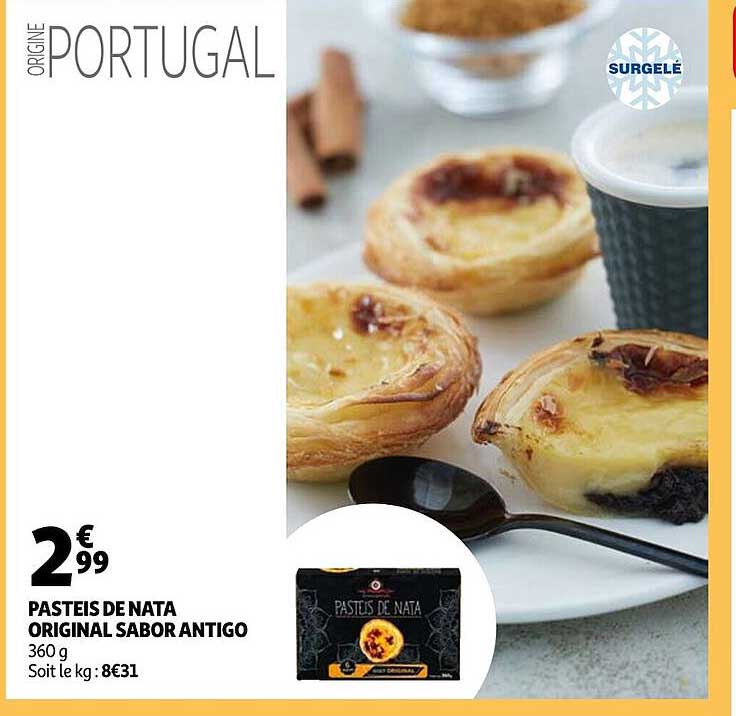pasteis de nata original sabor antigo