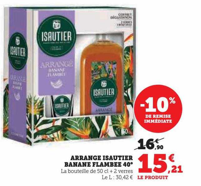 arrangé isautier banane flambée 40°