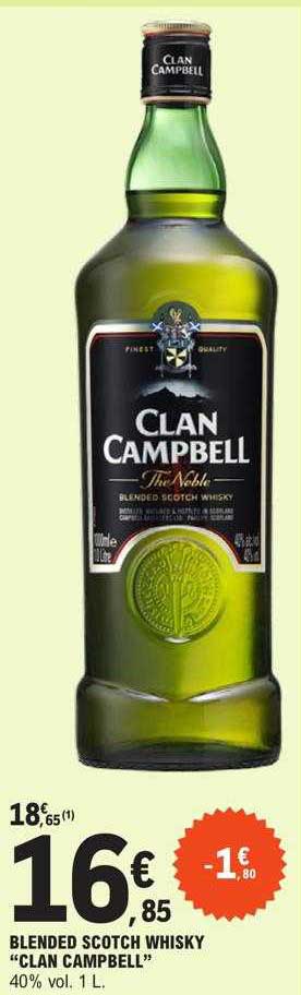 blended scotch whisky "clan campbell"