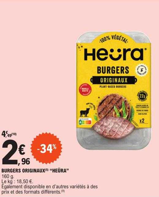 burgers originaux "heüra"