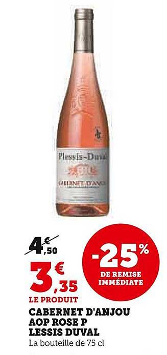 Cabernet D'anjou Aop Rosé P Lessis Duval