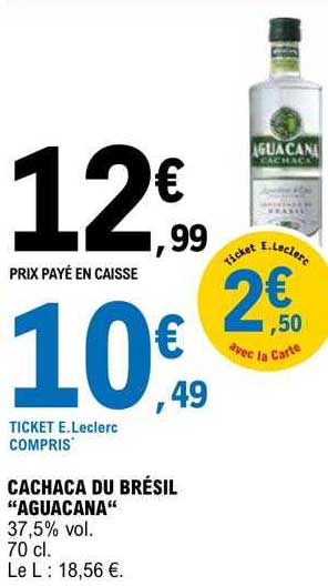Cachaca Du Brésil "aguacana"
