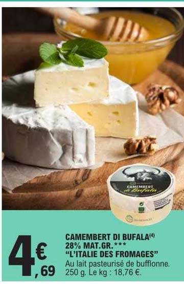 camembert di bufala 28% mat.gr. "l'italie des fromages"