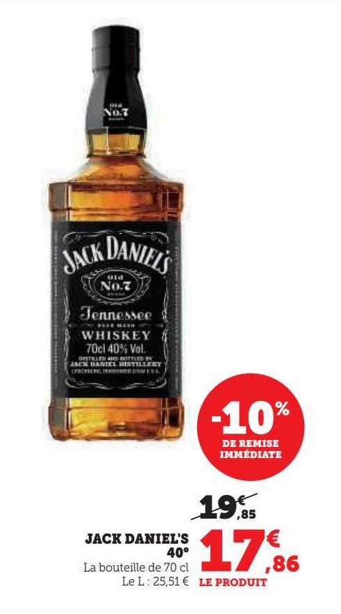 jack daniel's 40°