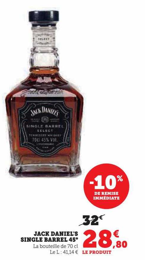 Jack Daniel's Single Barrel 45°