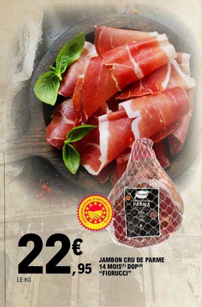 Jambon Cru De Parme 14 Mois Dop "fiorucci"