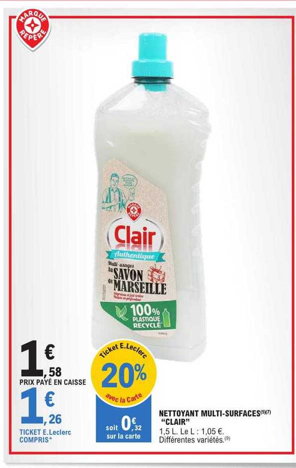 nettoyant multi-surfaces "clair"