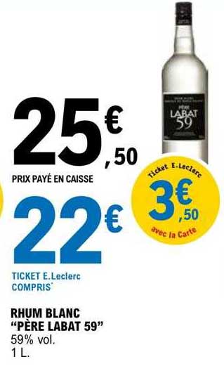 rhum blanc "père labat 59"