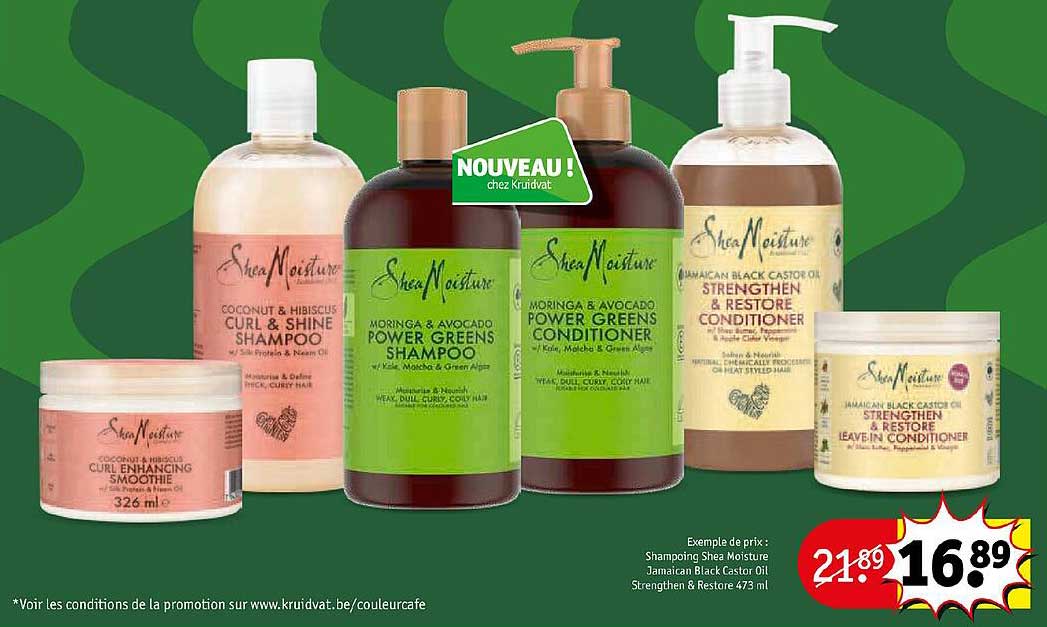 shampoing shea moisture jamaican black castor oil strengthen & restore 473ml