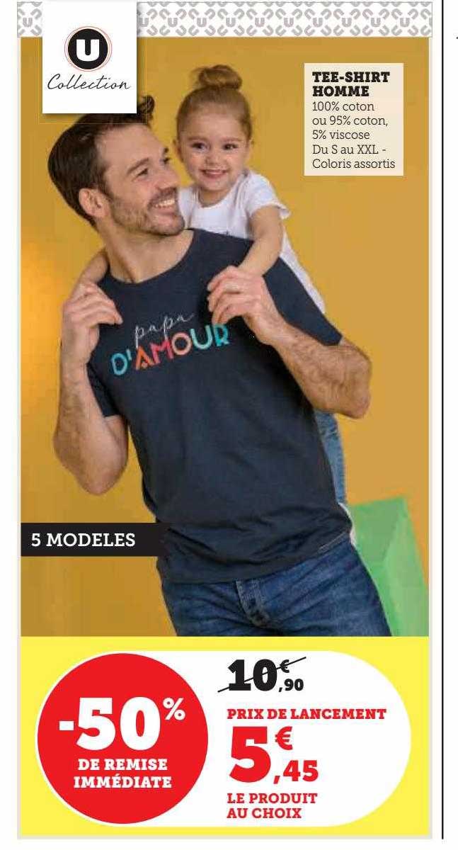 tee-shirt homme u collection