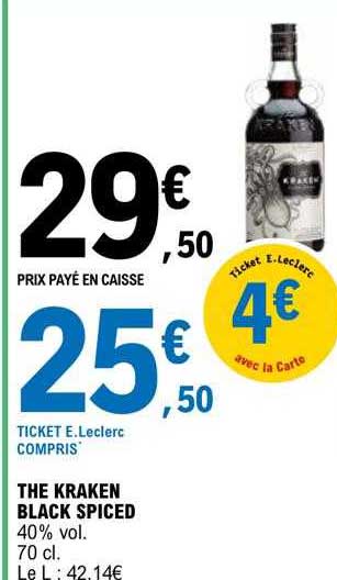 the kraken black spiced