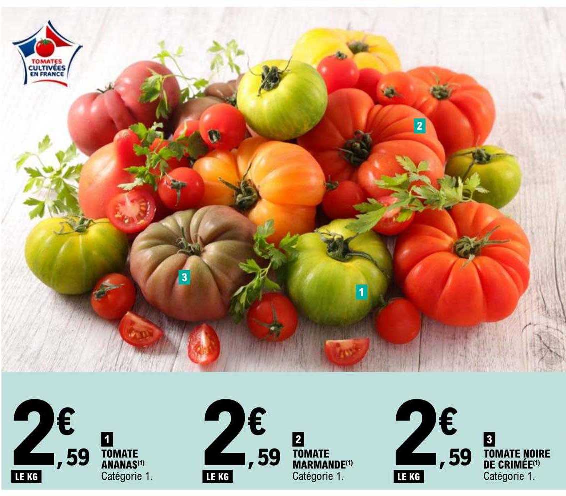 tomate ananas, tomate marmande, tomate noire de crimée