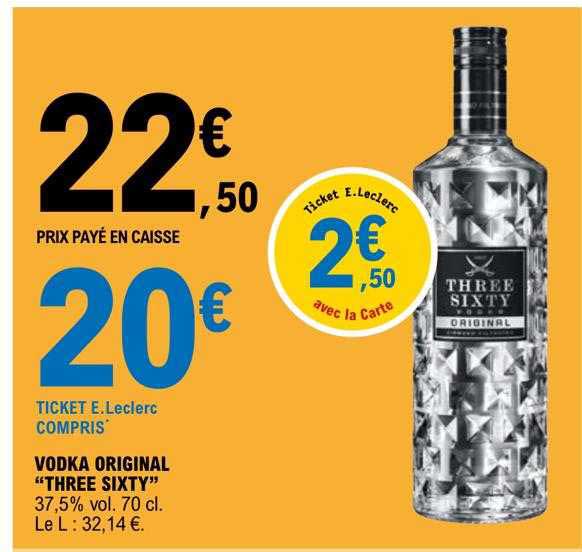 vodka original "three sixty"