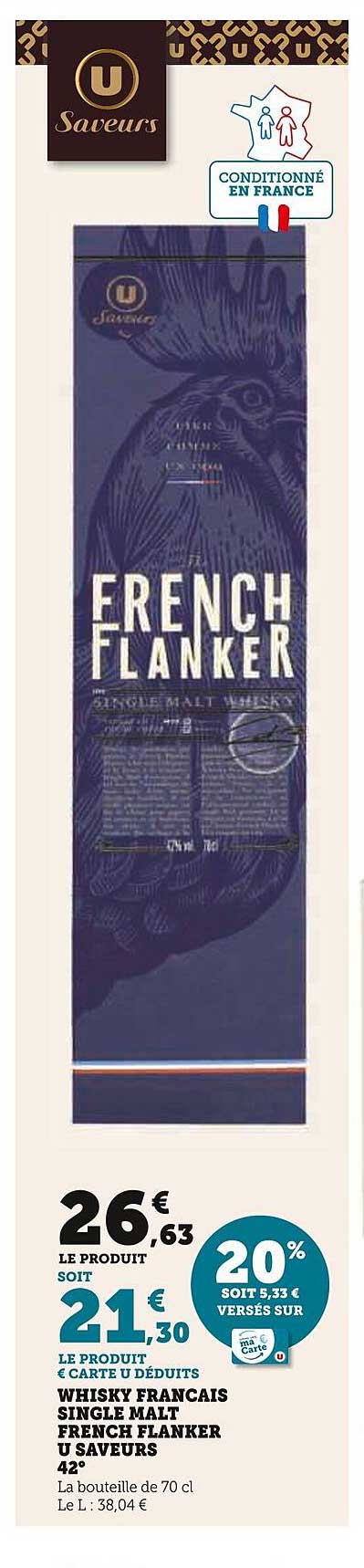 whisky français single malt french flanker u saveurs 42°