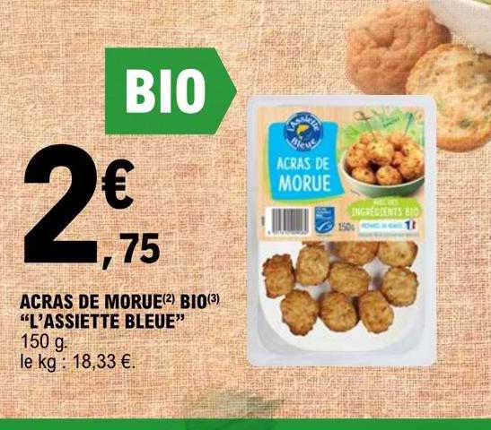 acras de morue bio "l'assiette bleue"
