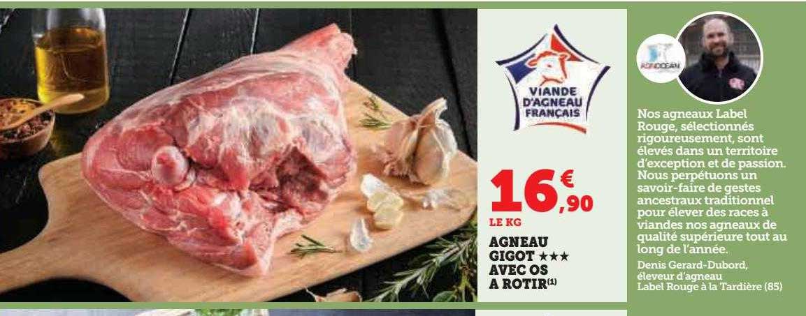 agneau gigot***avec os à rôtir
