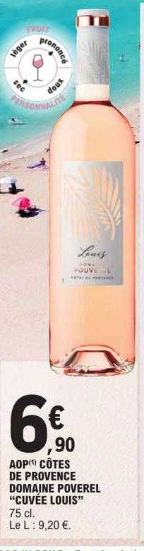 aop côtes de provence domaine poverel "cuvée louis"