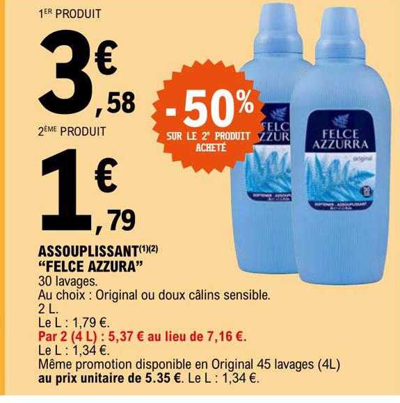 assouplissant "felce azzura"