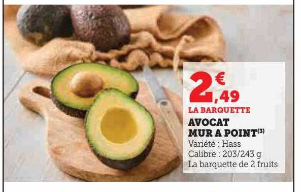 avocat mûr à point