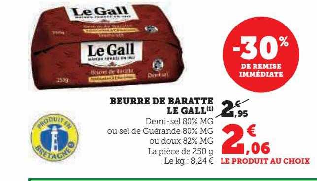 beurre de baratte le gall