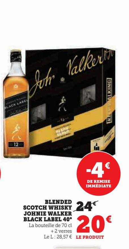 Blended Scotch Whisky Johnie Walker Black Label 40°