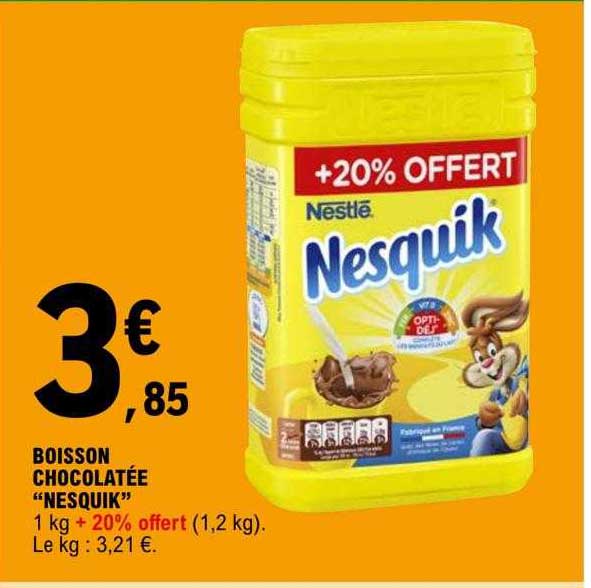 boisson chocolatée "nesquik"