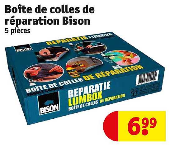 boîte de colles de réparation bison